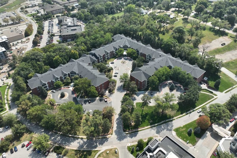 Aerial View of the Arboretum Village campus